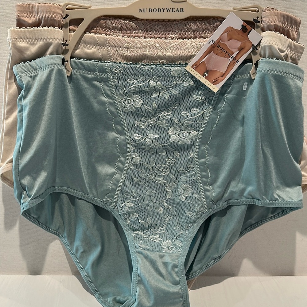 NWT Nu Bodywear (3) Piece Shaper Panties all day wear for all sizes and shapes.